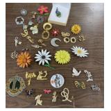 40+/- Fashion Brooches/Pins