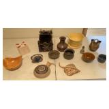 Flower Pot, Vase, 5 Bowls, Covered Trinket Box,