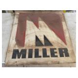 Miller Single Sided Tin Sign