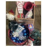 Misc. Christmas ornaments, containers, and decor