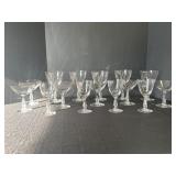 Fostoria stemware, 15 glasses