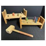 Vtg. Playskool & Holgate Carpenters Bench &