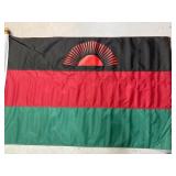 Malawi 3x5 Nylon Flag w/ 6ï¿½ wood pole