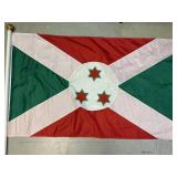 Burundi 3x5 Nylon Flag w/ 6ï¿½ wood pole