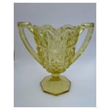 Yellow Double Handled Vase