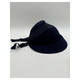 Felt Navy Blue Bowtie Womanï¿½s Hat