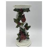 Christmas Cardinal Pedestal Candleholder