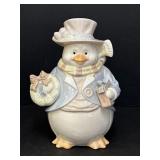 10.5in Porcelain Holiday Penguin