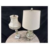 Mercury glass lamp & Acrylic marble base lamp