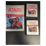 (2) 1982 Atari Video "E.T. Extra Terrestrial"