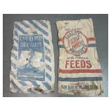 Quaker Oats & Farm Bureau Milling Cloth feed bags