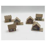 Vtg Sears Xmas Village Happitime Houses