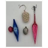 (5) Glass Ornaments