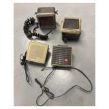 4 vtg CB radio speakers, 3 Motorola & an RCA