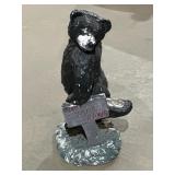 Resin Wipe Your Paws Bear 24in