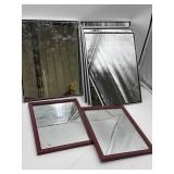 (20) 14in X 11in Wall Mirrors - silver & black