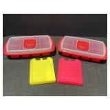 2 joie XL ice cube trays & 2 Fit & Fresh plastic