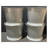 (4) Margaritaville galvanized ice buckets