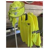 Hi visibility "security" shirt & jacket, 3 hats