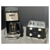 Hamilton Beach coffee pot & Westinghouse toaster