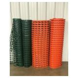 (4) ROLLS of Plastic Snow Fence, 48in tall