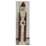 65.5in Wooden Santa