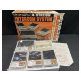 Archer 4-station intercom system, Vtg, new in