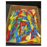 Large Variety of Plastic Forks & Spoons