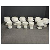 4 Double Sided Egg Cups & 7 Coffee/Tea Pedestal