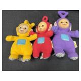 (3) 1998 Playskool Teletubbies