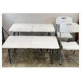 Folding 4 FT Tables and Chairs
