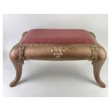 Cast Iron Upholstered Foot Stool