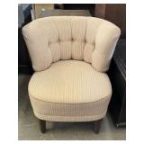 Vintage Tufted Upholstered Arm Chair