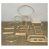 Assortment of Quilting Hoops &  Frames