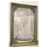 Vintage United Carved Wood Wall Mirror