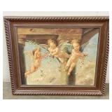 Vintage Cherubs Canvas Painting