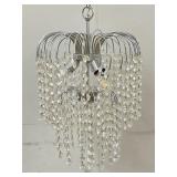 Chrome 3 Light Waterfall Chandelier