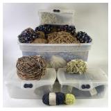 Assortment of Quality Yarn in Storage Boxes