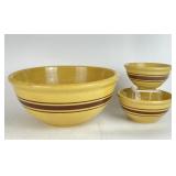 Vintage Pottery Nesting Bowls