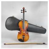 Vintage Violin with Bow in Case