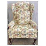 Vintage Upholstered Wingback Armchair