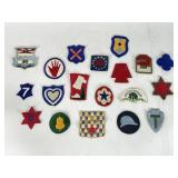 Assortment of  WW2 US Army Military Patches