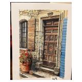 Carved Door signed print