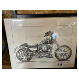 Collection of B&W Motorcycle prints signed