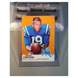 1969 Topps Johnny Unitas FB card