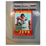 1971 Topps Joe Namath FB card