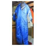 winter coveralls, gloves, snow suit, etc