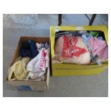 large assortment of towels and rags