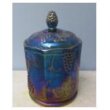 carnival candy jar w/lid 7.5"