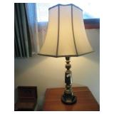 metal table lamp w/shade